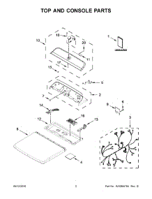 02 - Top And Console Parts parts for Maytag Laundry Center MGDB955FC0 from AppliancePartsPros.com