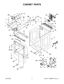 03 - Cabinet Parts parts for Maytag Laundry Center MGDB955FC0 from AppliancePartsPros.com