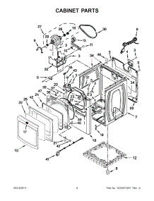 02 - Cabinet Parts parts for Maytag Dryer MGDB980BG0 from AppliancePartsPros.com