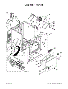 02 - Cabinet Parts parts for Maytag Dryer MGDC300BW0 from AppliancePartsPros.com