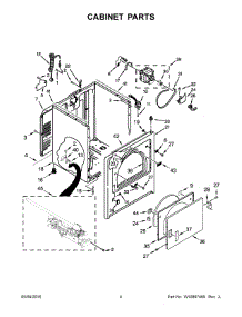 03 - Cabinet Parts parts for Maytag Laundry Center MGDC415EW2 from AppliancePartsPros.com