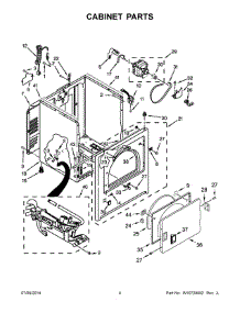 03 - Cabinet Parts parts for Maytag Dryer MGDC555DW1 from AppliancePartsPros.com