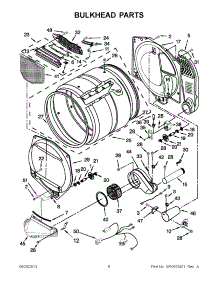 03 - Bulkhead Parts parts for Maytag Dryer MGDX600XW2 from AppliancePartsPros.com
