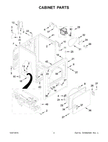 03 - Cabinet Parts parts for Maytag Dryer MGDX655DW1 from AppliancePartsPros.com
