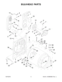 04 - Bulkhead Parts parts for Maytag Dryer MGDX655DW1 from AppliancePartsPros.com