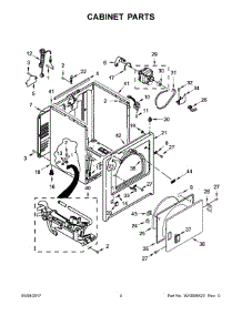 03 - Cabinet Parts parts for Maytag Laundry Center MGDX6STBW0 from AppliancePartsPros.com