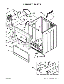 02 - Cabinet Parts parts for Maytag Dryer MGDX700AG1 from AppliancePartsPros.com