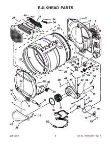 03 - Bulkhead Parts parts for Maytag Dryer MGDX700AG1 from AppliancePartsPros.com