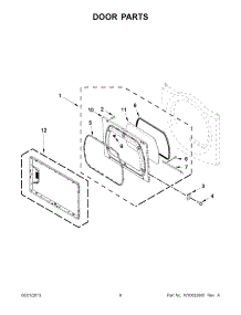 04 - Door Parts parts for Maytag Dryer MGDX700AG1 from AppliancePartsPros.com