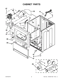02 - Cabinet Parts parts for Maytag Dryer MGDX700XL2 from AppliancePartsPros.com