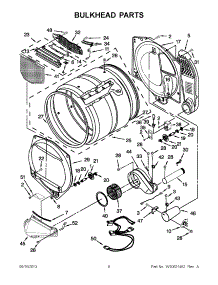 03 - Bulkhead Parts parts for Maytag Dryer MGDX700XW2 from AppliancePartsPros.com