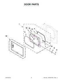 04 - Door Parts parts for Maytag Dryer MGDX700XW2 from AppliancePartsPros.com