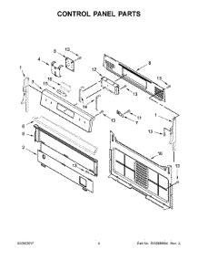 03 - Control Panel Parts parts for Maytag Range MGR6600FW0 from AppliancePartsPros.com