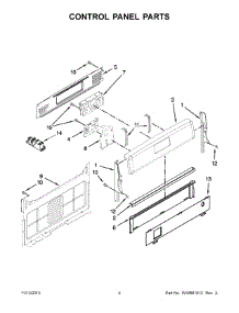 03 - Control Panel Parts parts for Maytag Range MGR7685AB2 from AppliancePartsPros.com