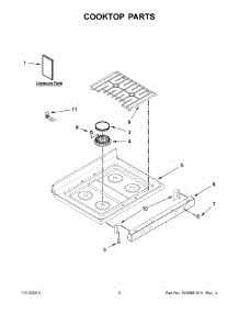 02 - Cooktop Parts parts for Maytag Range MGR7685AW2 from AppliancePartsPros.com