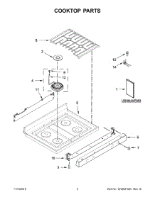 02 - Cooktop Parts parts for Maytag Range MGR8650FZ0 from AppliancePartsPros.com