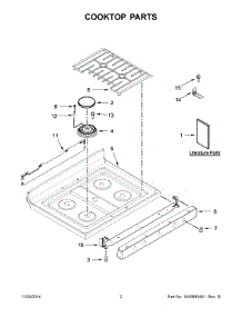 02 - Cooktop Parts parts for Maytag Range MGR8700DE0 from AppliancePartsPros.com