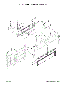 03 - Control Panel Parts parts for Maytag Range MGR8700DE3 from AppliancePartsPros.com