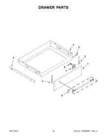 07 - Drawer Parts parts for Maytag Range MGR8800DH1 from AppliancePartsPros.com