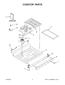02 - Cooktop Parts parts for Maytag Range MGR8800DH2 from AppliancePartsPros.com