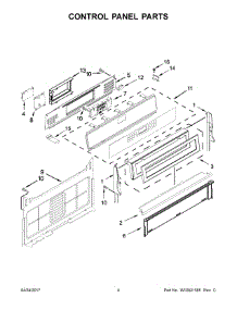 03 - Control Panel Parts parts for Maytag Range MGR8800FW0 from AppliancePartsPros.com