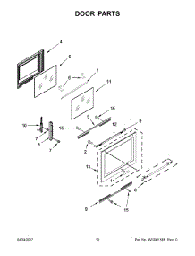 06 - Door Parts parts for Maytag Range MGR8800FW0 from AppliancePartsPros.com