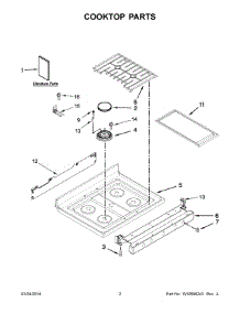 02 - Cooktop Parts parts for Maytag Range MGR8850DS0 from AppliancePartsPros.com