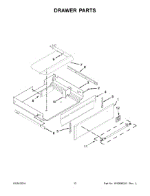 07 - Drawer Parts parts for Maytag Range MGR8850DS0 from AppliancePartsPros.com