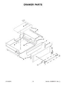 07 - Drawer Parts parts for Maytag Range MGR8850DS1 from AppliancePartsPros.com