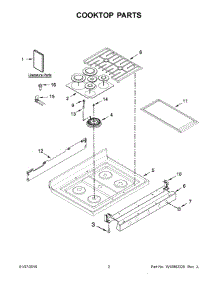 02 - Cooktop Parts parts for Maytag Range MGR8850DS2 from AppliancePartsPros.com