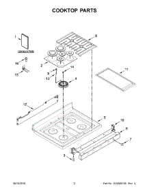 02 - Cooktop Parts parts for Maytag Range MGR8850DS3 from AppliancePartsPros.com