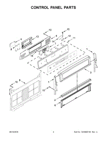 03 - Control Panel Parts parts for Maytag Range MGR8850DS3 from AppliancePartsPros.com