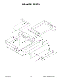 07 - Drawer Parts parts for Maytag Range MGR8850DS3 from AppliancePartsPros.com