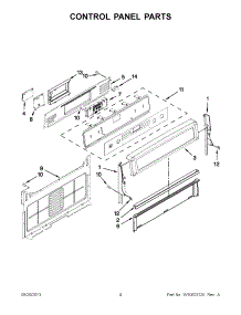 02 - Control Panel Parts parts for Maytag Range MGR8880AB1 from AppliancePartsPros.com