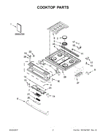02 - Cooktop Parts parts for Maytag Range MGS8800FZ0 from AppliancePartsPros.com