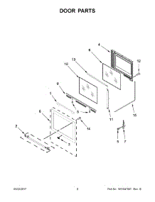 05 - Door Parts parts for Maytag Range MGS8800FZ0 from AppliancePartsPros.com