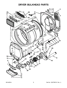 05 - Dryer Bulkhead Parts parts for Maytag Laundry Center MGT3800XW3 from AppliancePartsPros.com