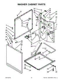 08 - Washer Cabinet Parts parts for Maytag Laundry Center MGT3800XW3 from AppliancePartsPros.com