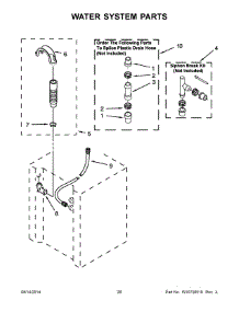 14 - Water System Parts parts for Maytag Laundry Center MGT3800XW3 from AppliancePartsPros.com