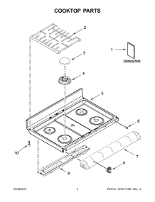 02 - Cooktop Parts parts for Maytag Range MGT8720DE00 from AppliancePartsPros.com