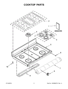 02 - Cooktop Parts parts for Maytag Range MGT8720DE03 from AppliancePartsPros.com