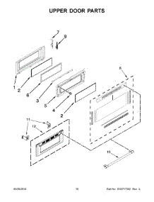 06 - Upper Door Parts parts for Maytag Range MGT8720DH00 from AppliancePartsPros.com