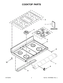 02 - Cooktop Parts parts for Maytag Range MGT8720DS02 from AppliancePartsPros.com