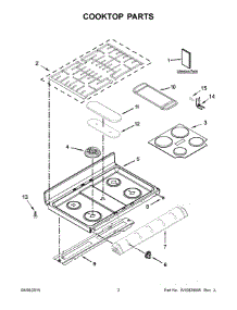 02 - Cooktop Parts parts for Maytag Range MGT8820DS03 from AppliancePartsPros.com