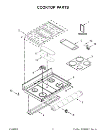 02 - Cooktop Parts parts for Maytag Range MGT8820DS06 from AppliancePartsPros.com