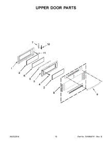 06 - Upper Door Parts parts for Maytag Range MGT8885XS04 from AppliancePartsPros.com