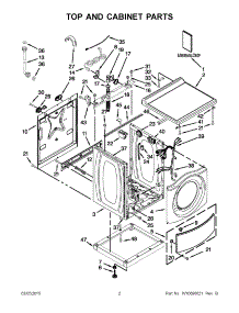 02 - Top And Cabinet Parts parts for Maytag Washer MHN30PRCWW0 from AppliancePartsPros.com