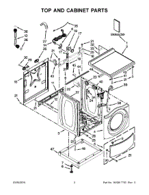 02 - Top And Cabinet Parts parts for Maytag Washer MHN31PRAWW0 from AppliancePartsPros.com