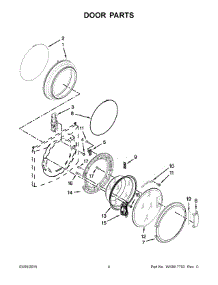 03 - Door Parts parts for Maytag Washer MHN31PRAWW0 from AppliancePartsPros.com