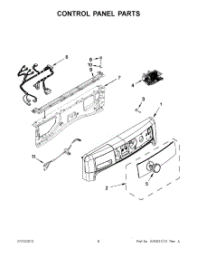 03 - Control Panel Parts parts for Maytag Washer MHW3000BG1 from AppliancePartsPros.com